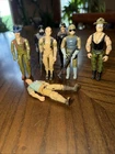 Vintage Gi Joe Figure Lot 1983 Swivel Arm X’s 7 Figures & Accessories See $1 Bid