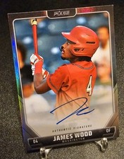 JAMES WOOD -  2024 Pulse Baseball - PRIZED PENMANSHIP - On Card Auto - SSP