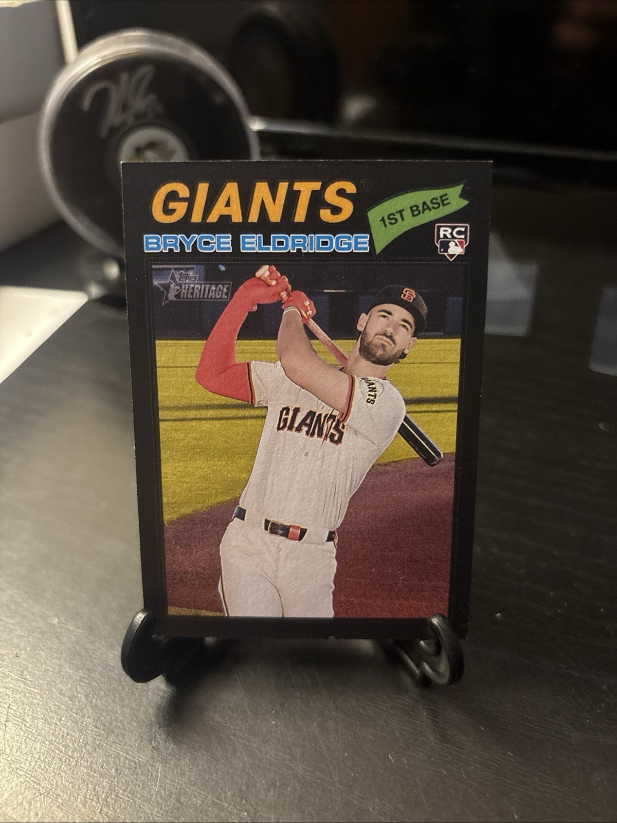 Bryce Eldridge 2026 Topps Heritage #310 Black Border RC /50