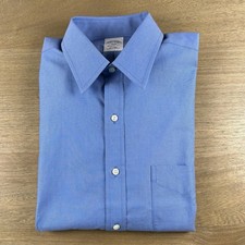 Brooks Brothers Blue Regent Oxford Cotton Button Shirt Men  s M 15.5 2/3 NWT