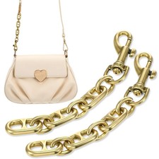 2PCS 4.7" Purse Strap Extender Metal Bag Extender Chain Replacement for Handbags