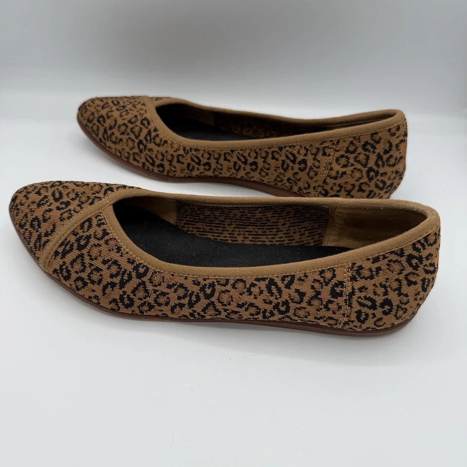 Toms Katie Flats Leopard Animal Cheetah Print Pointed Toe Women’s Size 8 - Image 3 of 4