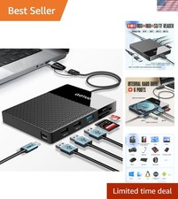 Portable 500GB Docking Station External Hard Drive, Multiport USB-C Hub + HDD...