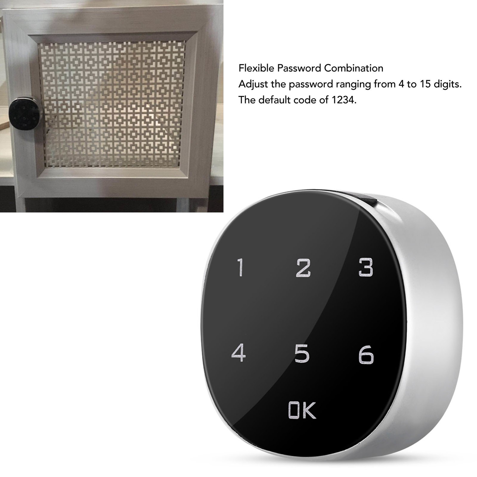 Digital Touch Keypad Lock Electronic Cabinet Password Lock Easy Installation For