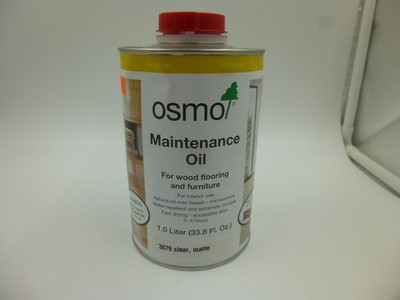 DENTED 1 LITER CAN OF OSMO 3079 CLEAR MATTE INTERIOR MAINTENANCE OIL