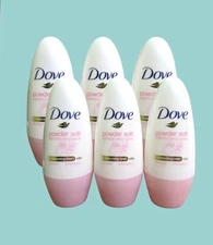 6X Dove Roll On Women Anti-Perspirant Deodorant Powder Soft 40ML