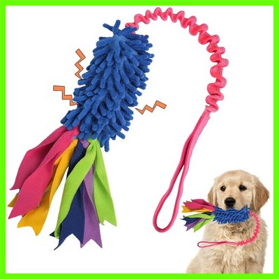 Dog Tug Toy, Dog Toys for Aggressive Chewers - Strong Squeak Rope Toy, Easy t...