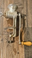 Vintage Universal 2 Hand Crank Meat Grinder Made In USA