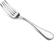 Rain 18/10 Stainless Steel (Silver (Set of 12), Dinner Fork (7.6-Inch))