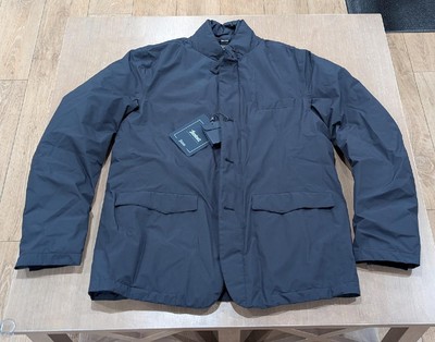 $995 Mens HERNO Laminar Gore-Tex® Layered Waterproof Blazer Navy