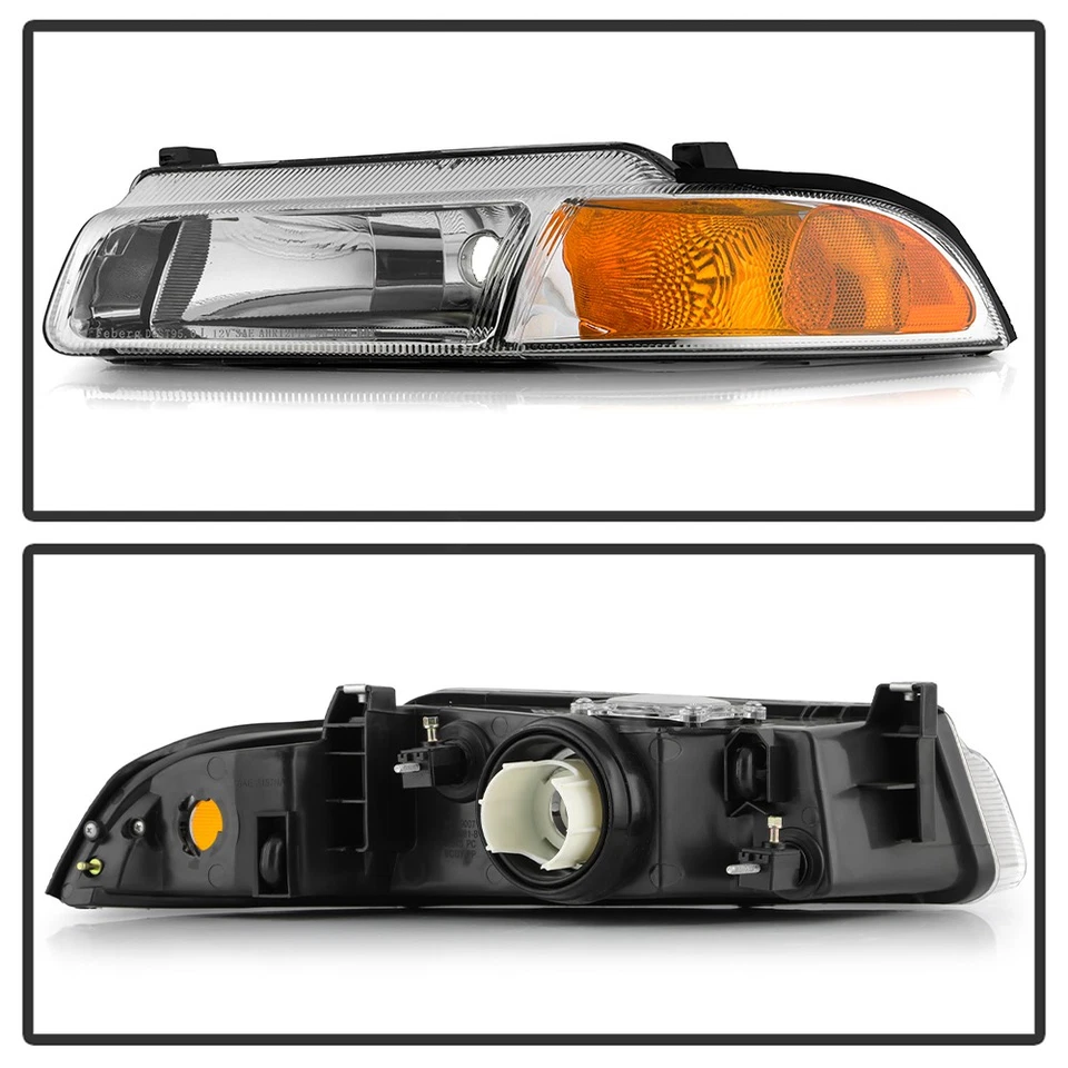 For 1995-2000 Dodge Stratus Chrysler Cirrus Improved Pattern Beam Headlights Set - Image 3 of 4
