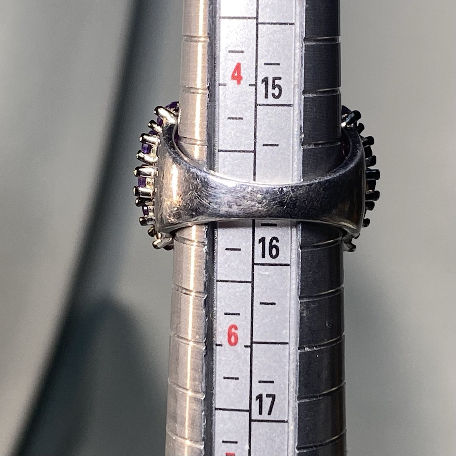 Statement Ring 925 Sterling Silver Pronged Citrin… - image 6