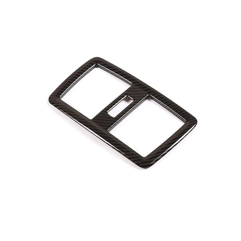 Cuadro de ventilación de aire acondicionado fila trasera de carbono ABS para BMW X1 F48 2016-2021 Foto 4 de 4