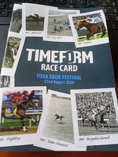 Timeform Racecard York Racecourse 22nd August 2026 - the last ever hard copy