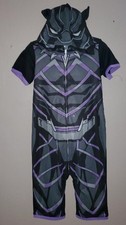 NWOT Marvel Avengers Black Panther Child Costume Sleepwear Size XS 4/5 Hooded