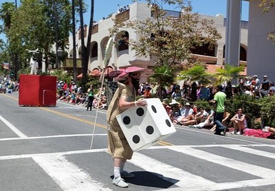 Photo:Santa Barbara California 2012 Summer Solstice Parade Dice Costume
