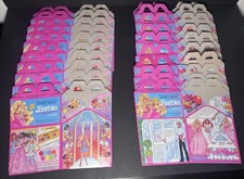 Vintage 1991 McDonald  s Happy Meal Barbie Box Lot of 20 2 designs, 10 each 
