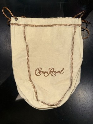 4-Count Crown Royal Bourbon Mash Limited Edition Blenders Mash Bag Cream/Brown
