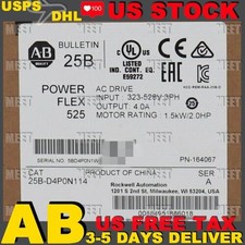 Allen-Bradley 25B-D4P0N114 PowerFlex 525 1.5kW 2Hp AC Drive 25B-D4P0N114 USA！