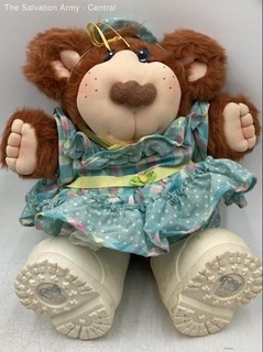 Vintage Furskins 6 435 Brown Blue Plush Bear Stuffed Animal With Outfit