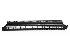 ENS 24 Ports Blank Keystone Patch Panel with Adjustable Rear Cable Management