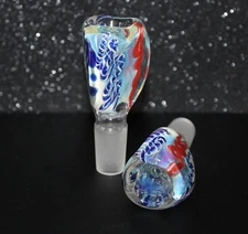 14mm DELTA 7 Chameleon Glass Slide Bowl