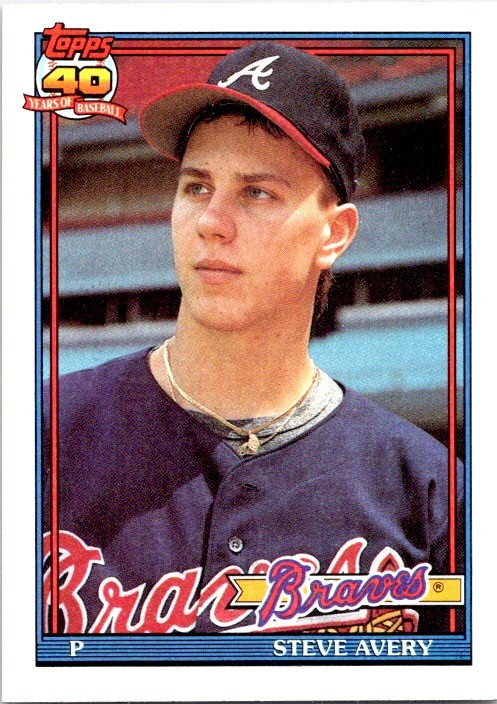 1991 Topps #227 Steve Avery