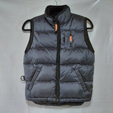 Gap Kids Down Filled Puffer Vest Boy's 7/8 Navy Blue Zip Front Gorpcore Outdoor