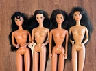 1980 Barbie doll lot 4 vintage Asian KIRA /MIKO face dolls    (F)