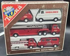 NOS Vintage 1970s Tonka Fire Department Set 830 Fire Truck Rescue Van Ambulance