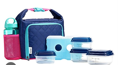 Nuovo con etichette Fit Fresh Willow Sport Lunch Kit Blu Lunch Box/X/FM - Foto 2 di 3