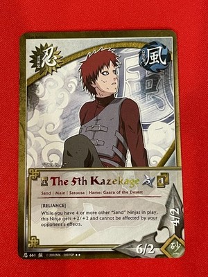 Naruto CCG, The 5th Kazekage, 661, MP/LP, Rare, 1st Edition