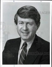 1985 Press Photo Ted Koppel, ABC TV News Anchor of "Nightline" - pip28565