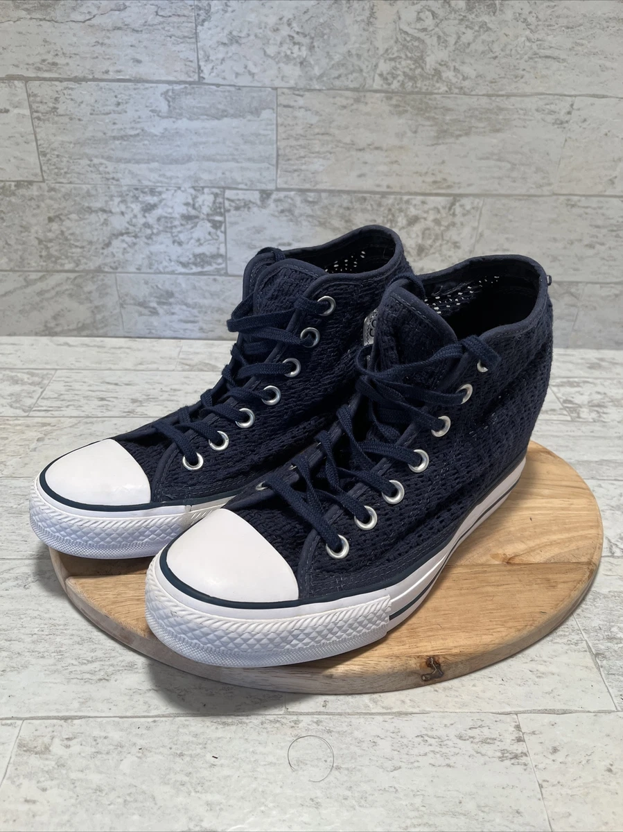 Converse all star lux wedge white trainers outlet