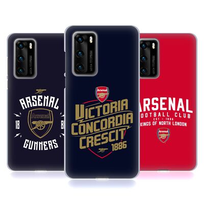 OFFICIAL ARSENAL FC TYPOGRAPHY SOFT GEL CASE FOR HUAWEI PHONES 4