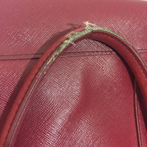 ISAAC MIZRAHI Handbag Red Color Size Large - Picture 7 of 8