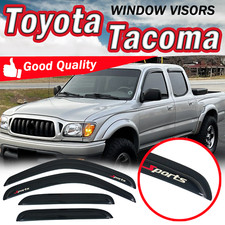 For 01-04 Toyota Tacoma Crew Cab Window Visor Shade Deflector Guard W Sports
