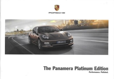 2013 PORSCHE PANAMERA PLATINUM EDITION brochure catalog US 13 4