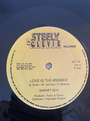 Garnet Silk    Love Is The Answer - 12'' RARE UK Vinyl SCT 52 Reggae - Very Good+
