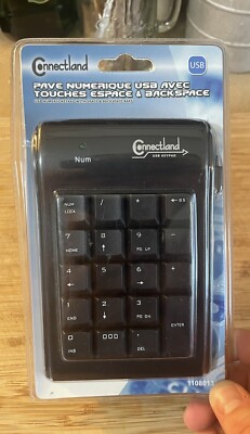 Black 19-key Numeric Keypad with USB Cable Connectland