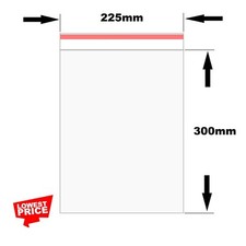 Clear Self Seal Plastic Poly Cello Gift Bag A2 A3 A4 Extra Large Cellophane Bags