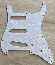 Fits Fender Player Stratocaster Floyd Rose SSS Guitar Pickguard White Pearl