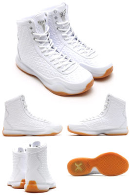 Nike Kobe X Elite EXT QS 9.5 Triple White Gum Boot Air Force