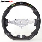 Fit Dodge Charger Challenger Durango Carbon Fiber LED Steering Wheel 2011-2014