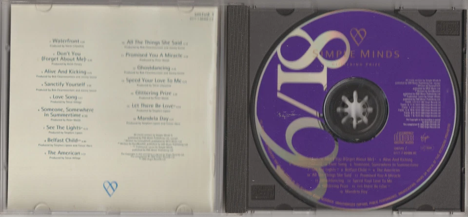 Simple Minds - Glittering Prize 81/92 (16 Track CD Album) - Bild 2 von 2