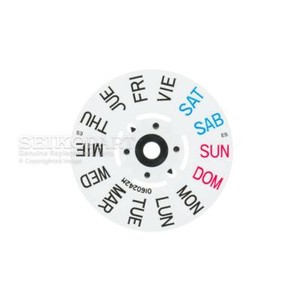 Authentic Seiko Day Wheel Disc White 4r36 7s26 0160242 English Español