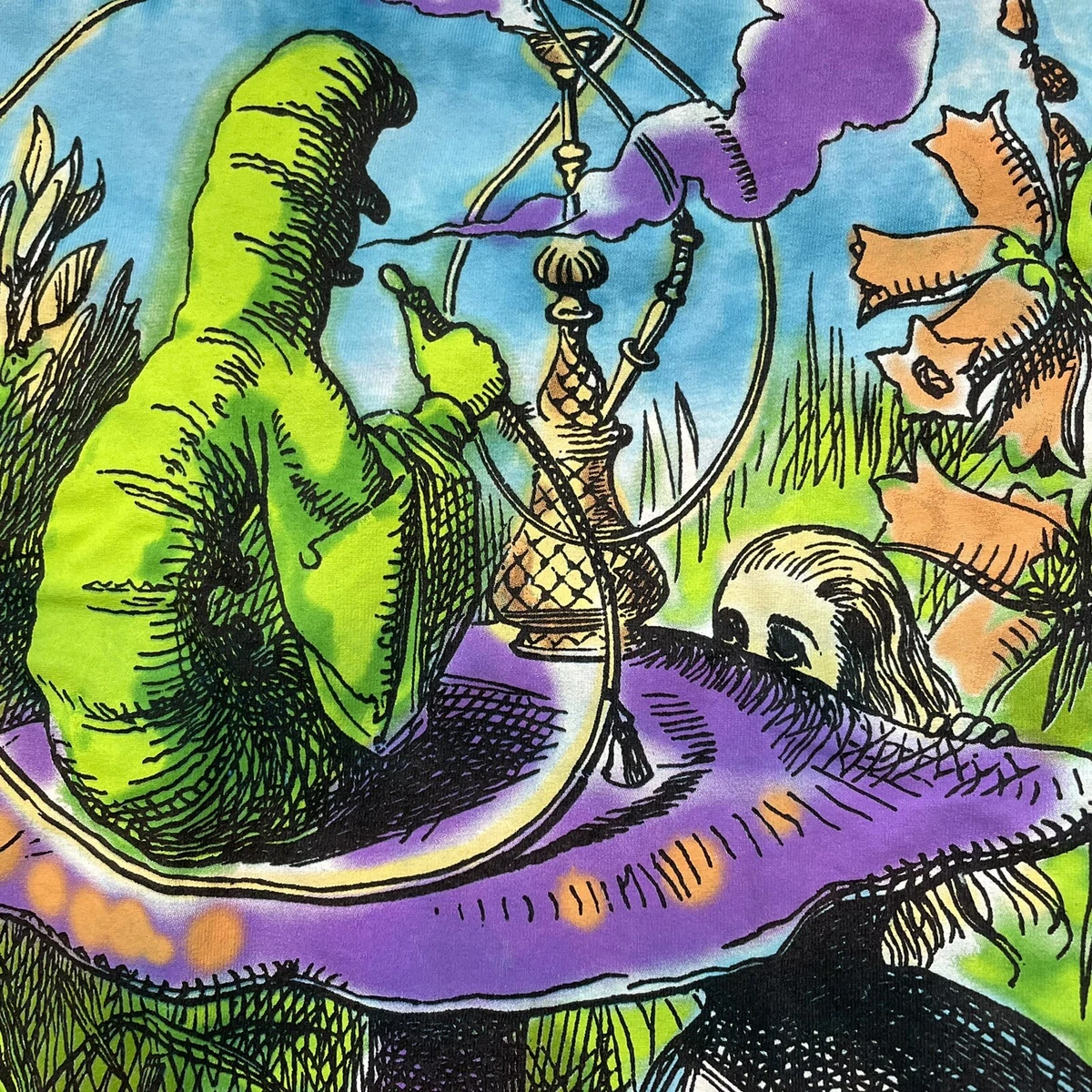 Alice In Wonderland Caterpillar Smoking Hookah Wallpaper