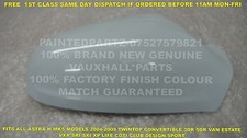 O/S GLACIER WHITE GENUINE VAUXHALL MK5 ASTRA H VXR SRI XP DOOR WING MIRROR COVER