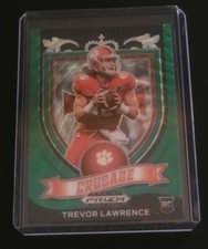TREVOR LAWRENCE 2021 Prizm Draft Picks Crusade GREEN WAVE Prizm Rookie Card #161