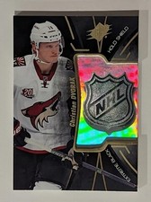 Upper Deck NHL 2016-17 SPx Extreme Black Holo Shield Christian Dvorak EB-CD RC